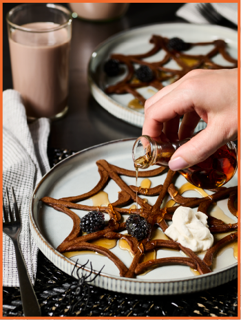 Spider Web Pancakes